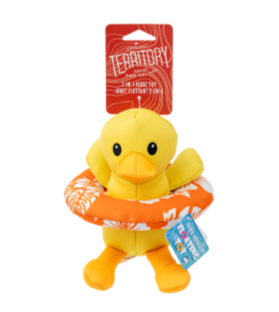 Terrritory Floating 8" Dog Toy, Duck