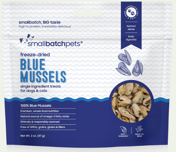 Smallbatch Freeze Dried Mussels Treats, 1.25 oz