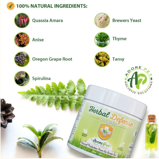 Adore Pet Herbal Defense Powder (Internal Insect Repellant)