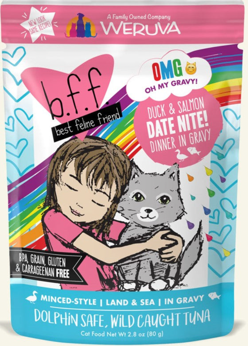 Weruva BFF OMG Cat Food "Date Night" 12 x 2.8 oz pouches