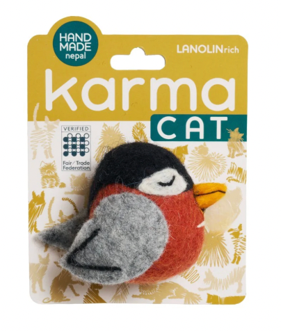 Karma Cat Wool Cat Toys, Robin