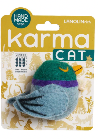 Karma Cat Wool Cat Toys, Pigeon