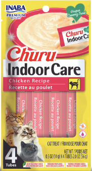 Inaba Churu Creamy INDOOR CARE HAIRBALL CONTROL, Chicken Cat Treat, 4 x .5 oz tubes (Copy)