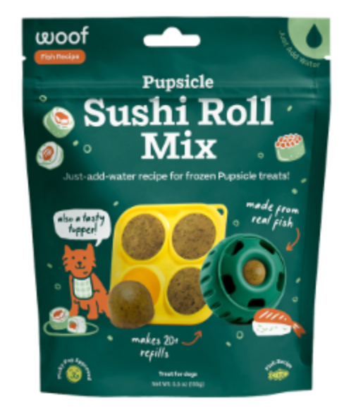 Woof Pupsicle Treat Mix, Sushi