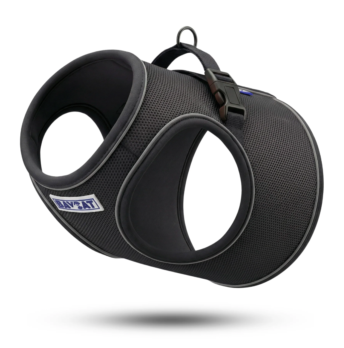 BayDog "BayCat" Cat Harness with 6 ft. Leash "Covert Black"