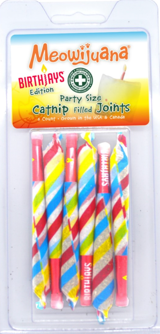 Meowjuana Birthday Sized Catnip Joints
