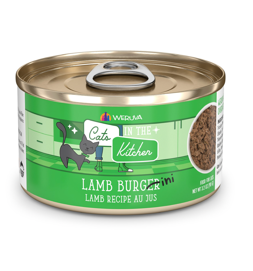 Weruva Cats In The Kitchen "Lamb Burgini" Lamb Au Jus Recipe Canned Cat Food