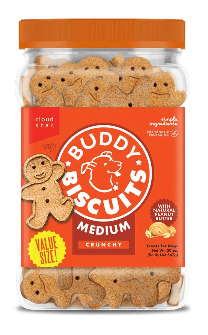 Cloud Star Buddy Biscuits Crunchy Peanut Butter Dog Treats, 20 oz.