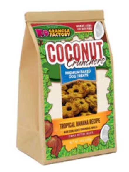 K9 Granola fActory Coconut Crunchers Dog Treat, Tropical Banana recipe