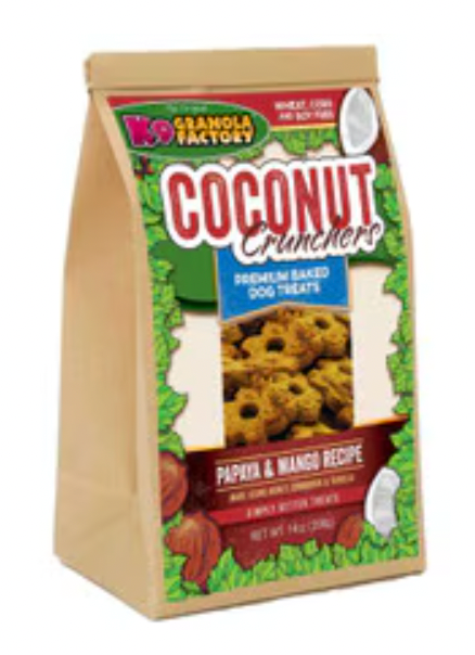 K9 Granola fActory Coconut Crunchers Dog Treat, Papaya & Mango recipe