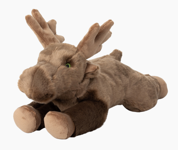 Fluff & Tuff "Trax Moose" Squeaky Plush Dog Toy