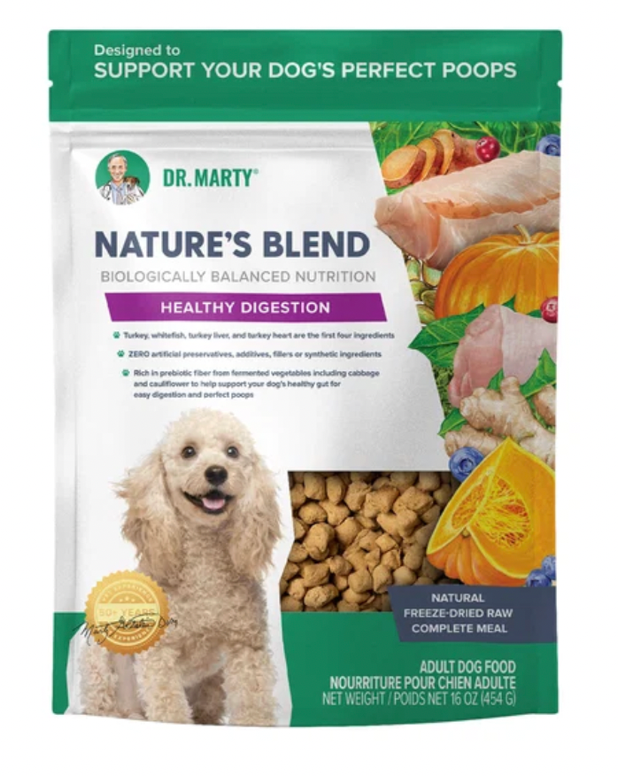 Dr Marty Nature's Blend Freeze Dried Dog Food, Healthy Digestion