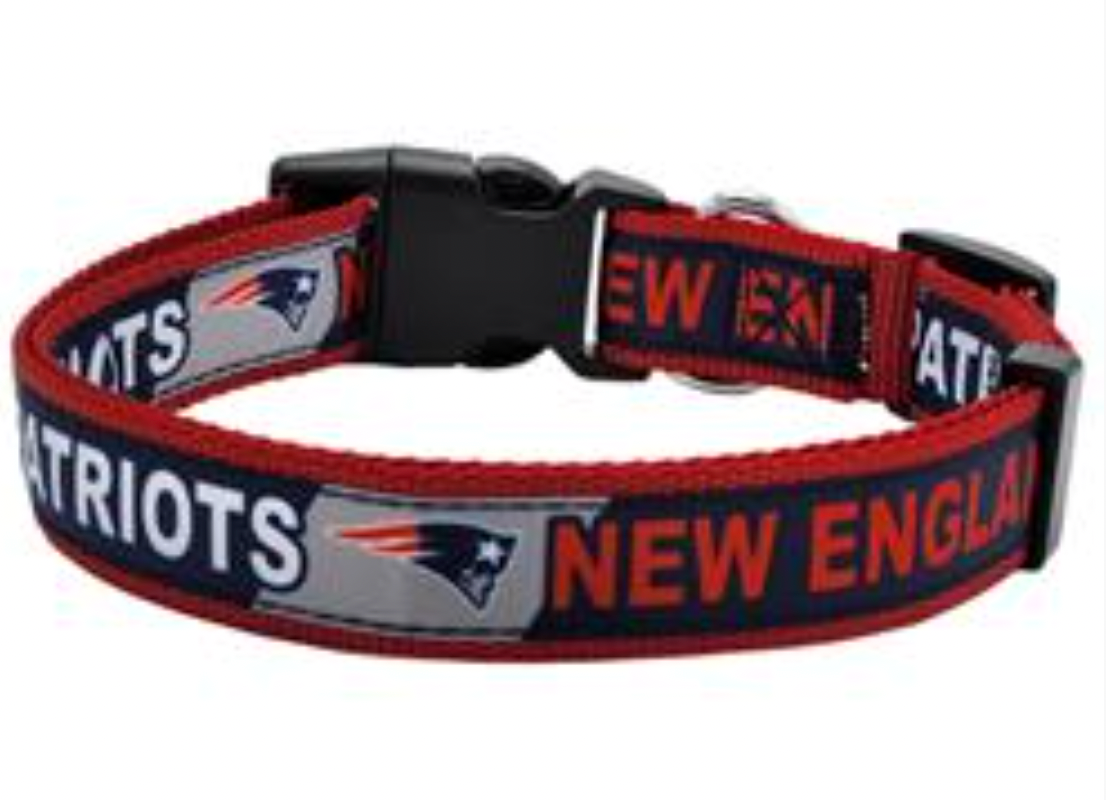 NFL Team Dog Collars, New England Patriots