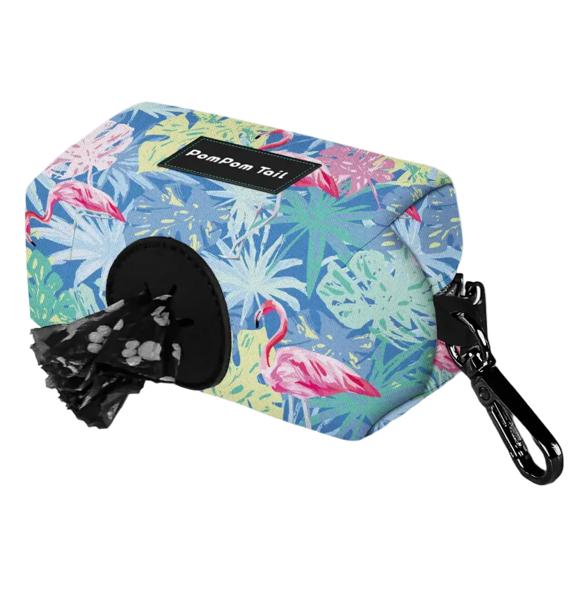 Oeelinn Poop Bag Holder, Flamingo