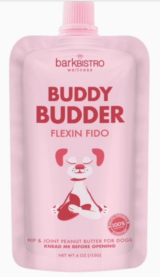 Bark Bistro "Flexin' Fido" Hip & Joint Buddy Budder 4 oz. squeeze pack