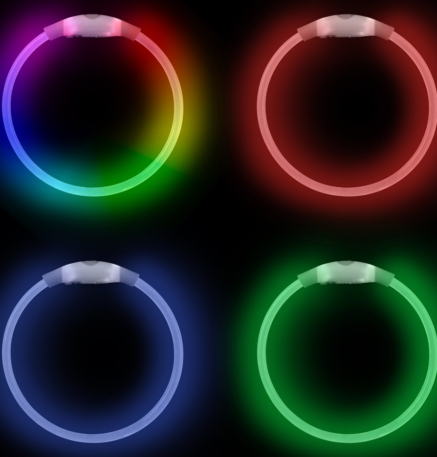 Nite Ize "Nite Meow" Rechargeable LED Safety Necklace, Cats