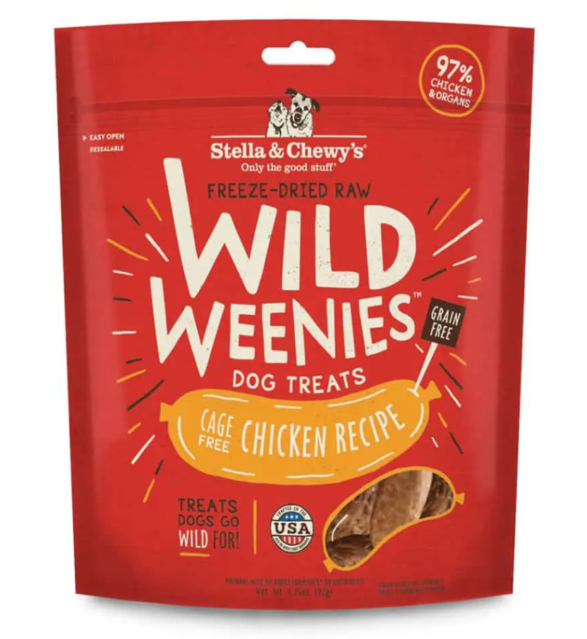 Stella & Chewy's "Wild Weenies" Freeze Dried Dog Treats, 11 oz