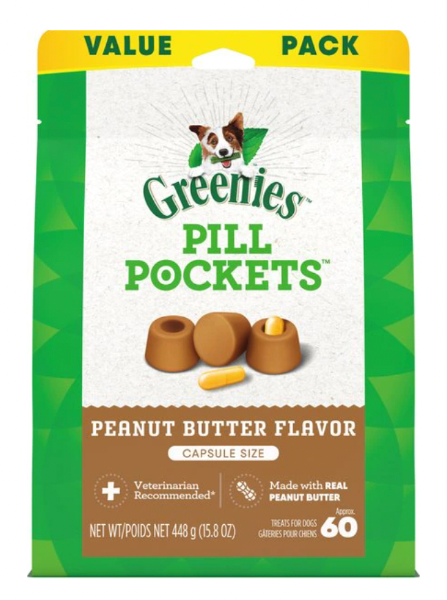 Greenies Pill Pocket For Dogs, Capsule Size, Multiple Flavors - Value Size