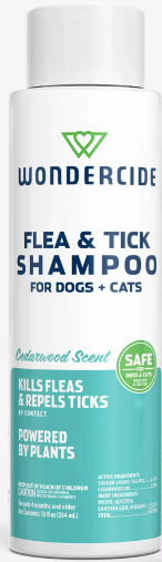 Wondercide Flea & Tick Shampoo for Dogs + Cats with Natural Essential Oils
