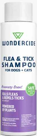 Wondercide Flea & Tick Shampoo for Dogs + Cats with Natural Essential Oils