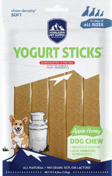 Himalayan Yogurt Sticks, 5 Pack: Bacon, Peanut Butter, Cranberry Honey, Plain or Pumpkin flavors