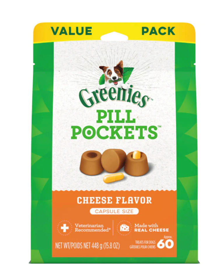 Greenies Pill Pocket For Dogs, Capsule Size, Multiple Flavors - Value Size
