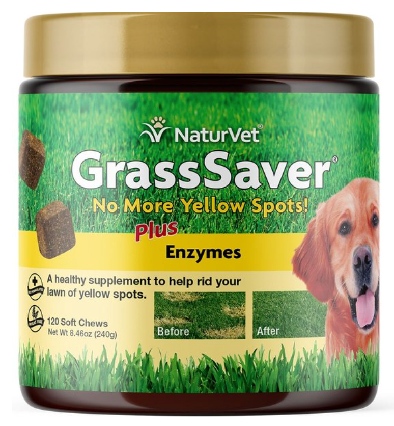 NaturVet GrassSaver Plus Enzymes Soft Chews Urinary & Lawn Protection Supplement