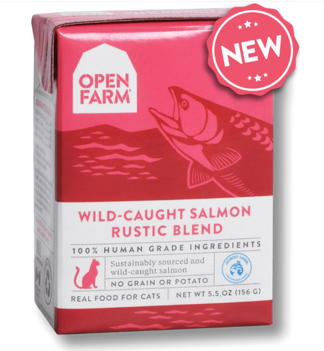Grain Free Wild Caught Salmon Recipe Rustic Blend Wet Cat Food, CASE OF 12