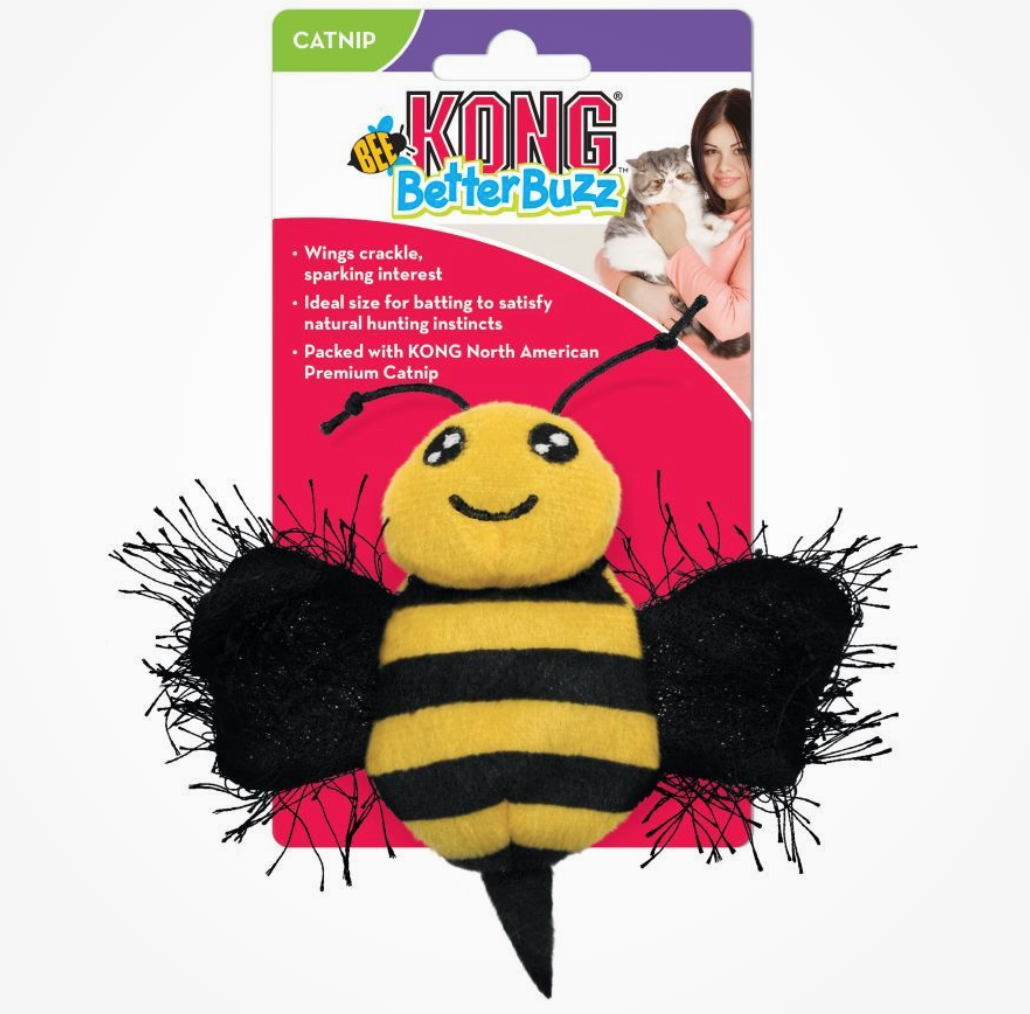 Kong "Better Buzz" Interactive Cat Toy, Bee
