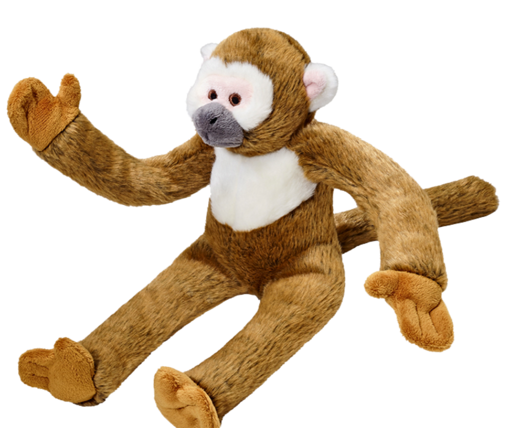Fluff & Tuff "Albert Monkey" Squeaky Plush Dog Toy