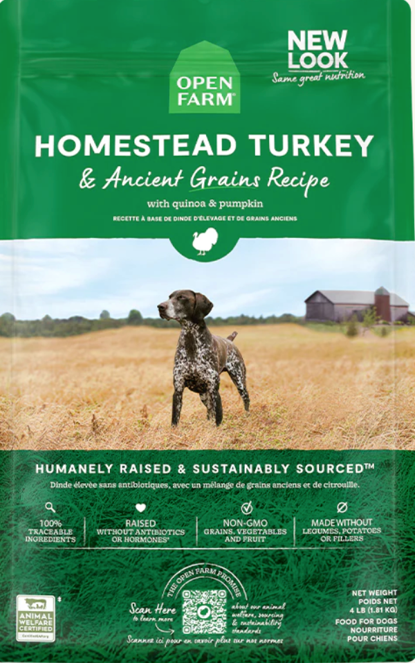 Open Farm Homestead Turkey & Ancient Grains Dry Dog Food