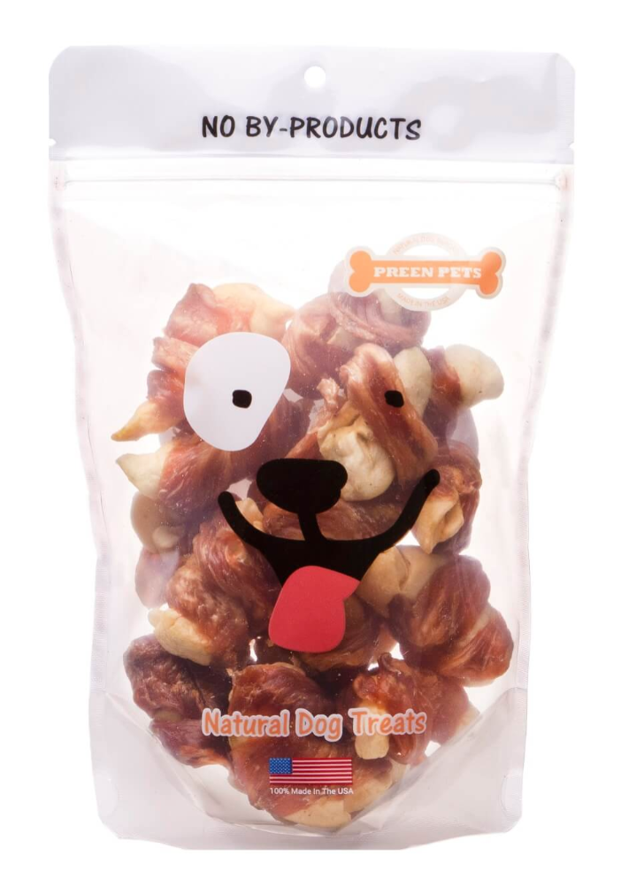 Preen Pet Chicken & Apple Twists Premium Dog Treats BULK BAGS (1 lb., 2 lb.)