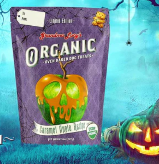 Grandma Lucy's Organic Halloween Caramel Apple Recipe Dog Treats