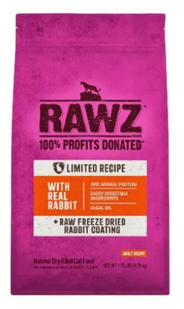 Rawz Limited Ingredient Dry Cat Food, Rabbit - 1.75 lb.