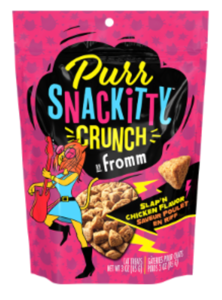 Fromm Family Foods Purrsnakitty Crunch Cat Treats, Slap'n Chicken Flavor
