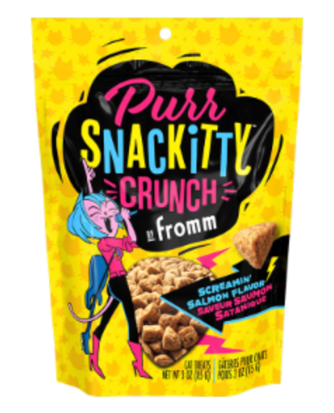 Fromm Family Foods Purrsnakitty Crunch Cat Treats, Screamin' Salmon