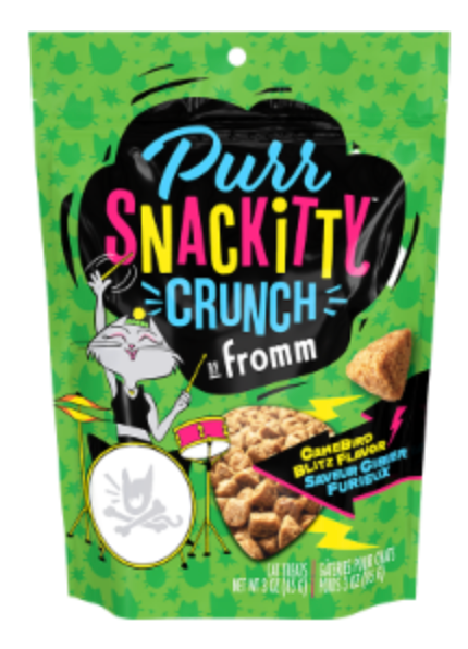 Fromm Family Foods Purrsnakitty Crunch Cat Treats, Gamebird Blitz