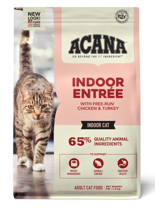 Acana Indoor Entree Dry Cat Food 4 lb., Chicken