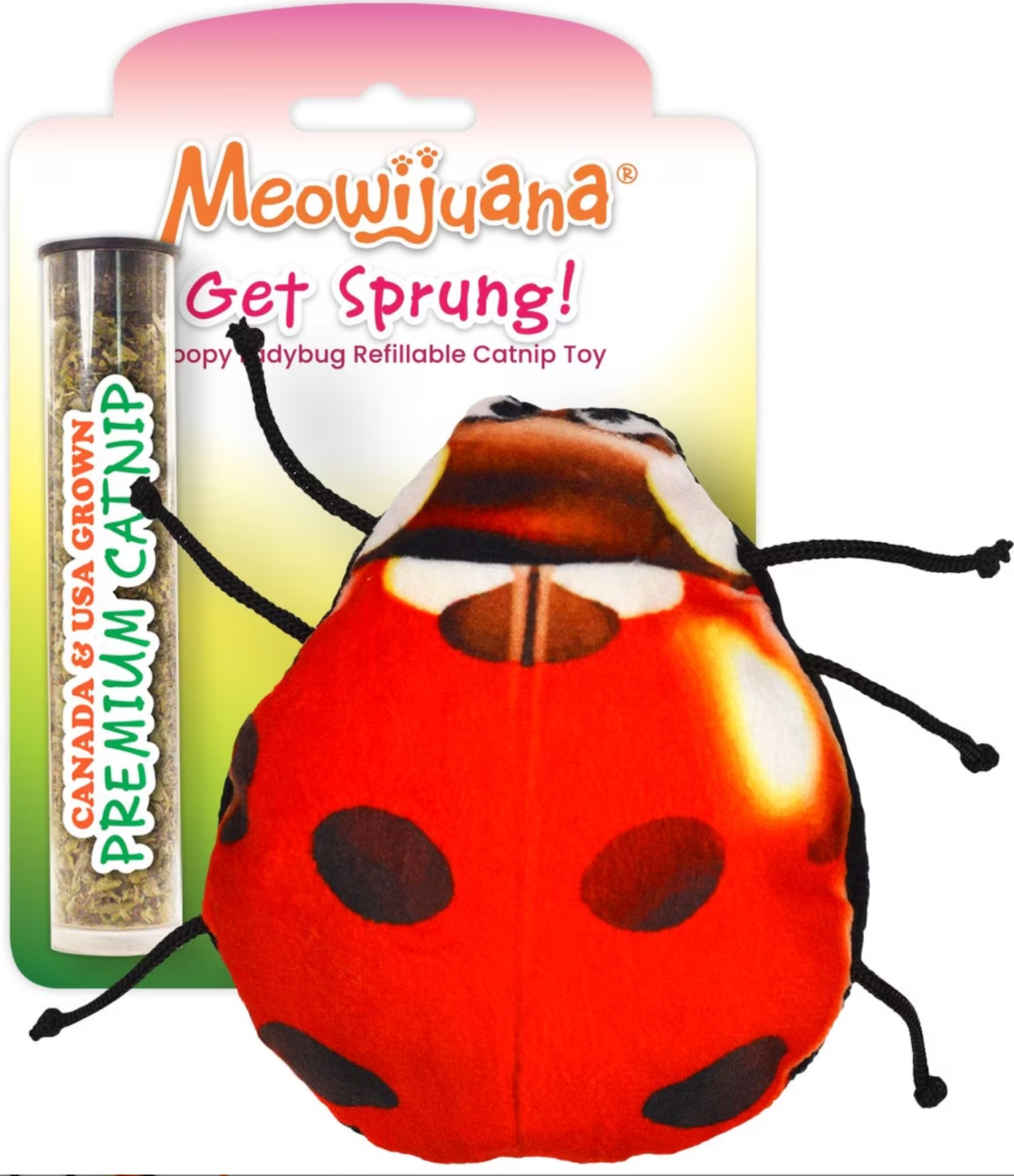 Meowijuana Cat Toy - Get Sprung LadyBug Catnip Toy