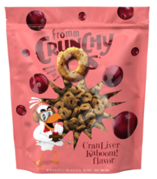 Fromm Crunchy O’s Multigrain Dog Treats, CranLiver Kaboom Flavor