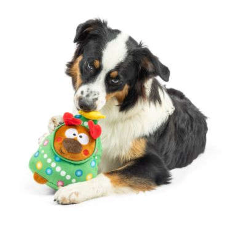 Huxley & Kent Pudgies Rocky Around Tree Holiday Dog Toy