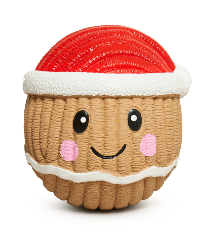 Hugglehounds Classic Christmas "Gingy" Ruff-Tex™ Dog Toy, Small & Large