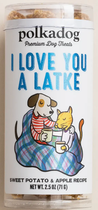 PolkaDog Wonder Nuggets "Love You Latke," 2.5 oz Holiday Dog Treats