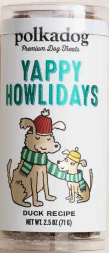 PolkaDog Wonder Nuggets "Yappy Howlidays," 2.5 oz Holiday Dog Treats
