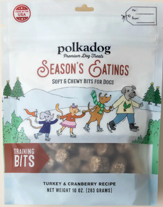 PolkaDog Wonder Nuggets "Seasons Eatings," 10 oz Holiday Dog Treats
