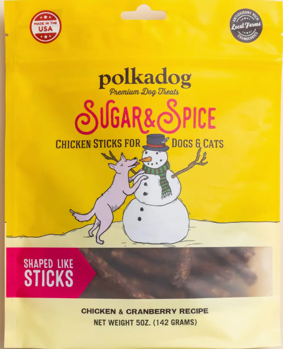 PolkaDog Wonder Nuggets "Sugar & Spice," 5 oz Holiday Dog Treats