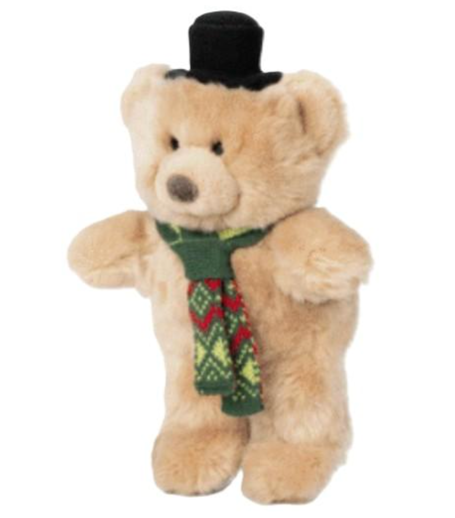 Fluff & Tuff "Mr. Party Bear" Holiday Dog Toy