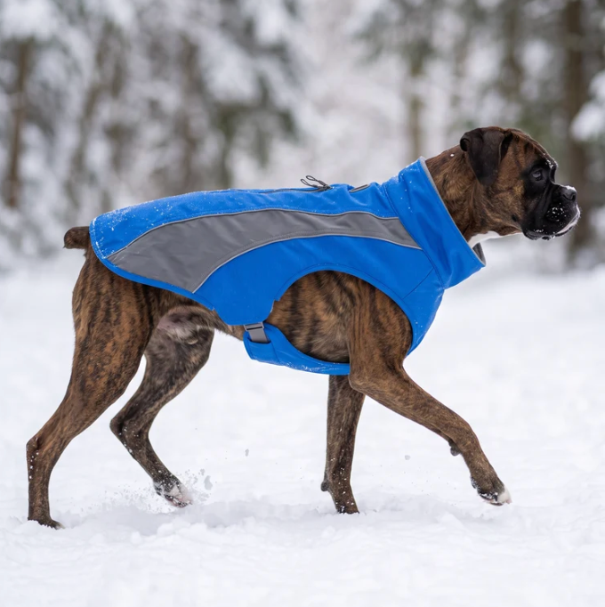 BayDog Saginaw Fleece Dog Coat, (XS-XXL) Blue