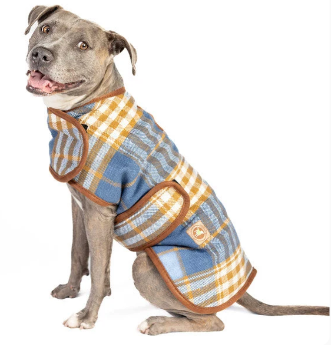 Chilly Dog Western Plaid Blanket Coat (S, M, L)