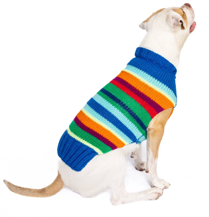 Chilly Dog Alpaca Royal Stripe Dog Sweater (S, M, L)